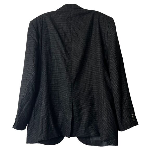 Cremieux Collection Loro Piana wool sport coat blazer suit jacket size 44L black - Picture 3 of 7